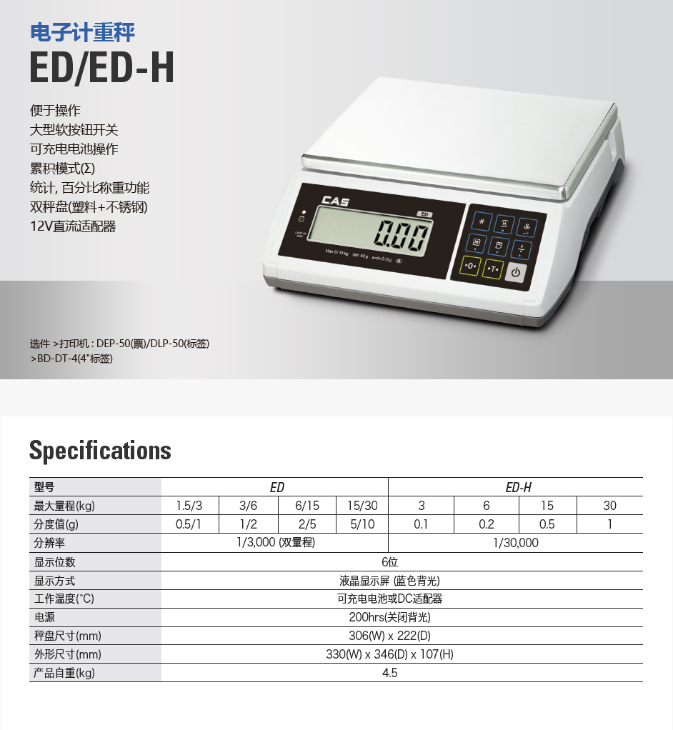 ED/ED-H计重秤(图2)